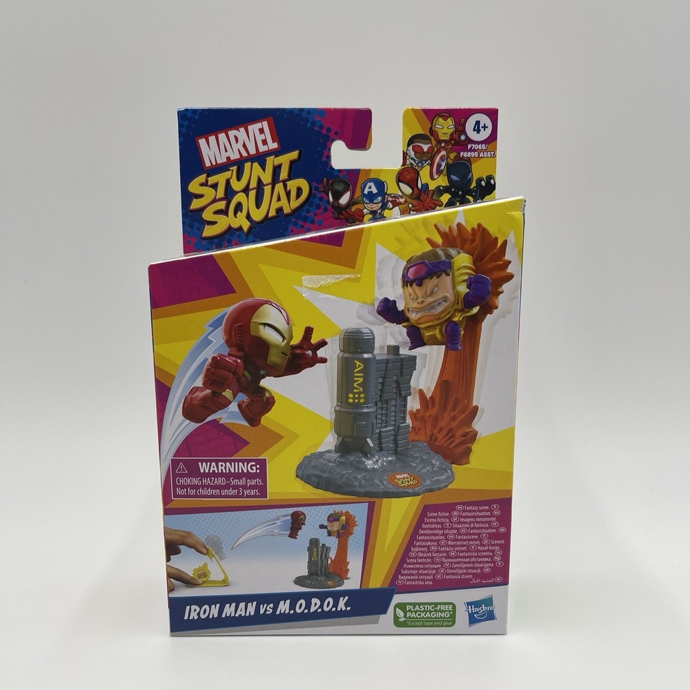 Hasbro Marvel Stunt Squad Iron Man Vs. M.O.D.O.K. Playset New #13